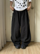 26SS★ [BAONHAUS] Pokity Cut Balloon Wide Pants