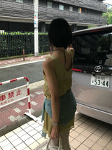 Dear. Antique Satin Lace Slip Mini Dress