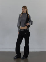 BRUSHED BOLERO SET / GRAY