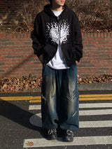 Lang Denim Balloon Wide Pants