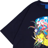 エデンフラワーショートスリーブTシャツ (UNISEX)_SYS6TS16BK