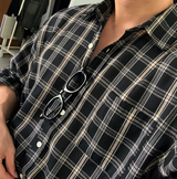 リバーワンポケットバックルチェックシャツ