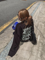 リバーサルプリントニットウェア