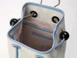 BAZAS bucket leather bag / Bright Ivory