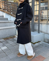 サンドウール ステディ ダッフルコート (Khaki)