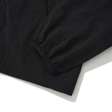 KIRSH PLAIN INCISION WOVEN WINDBREAKER [BLACK]