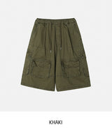 Onz Stitch Multi-Pocket Bermuda Pants