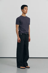 Cool curve half t-shirts(Charcoal)