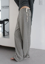 TERRY STRIPE PANTS