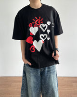 ラブプリントショートスリーブTシャツ
