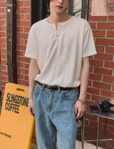 Rookie Hook Henley Neck Short Sleeve T-Shirt