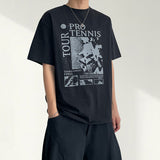 Nice printed boxy fit short sleeve T-shirt (3 colors)