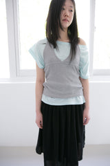 backless halterneck sleeveless top(5colors)