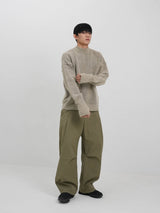 Hand warmer mockneck knit 5color