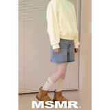 Patch Logo Sweatshirt Light yellow