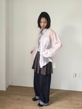 オッドシースルーオーバーフィットシャツ (3color)