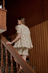 ULLALA PAJAMA Ael Short-sleeve Two-piece Vanilla[24169WTSSN]