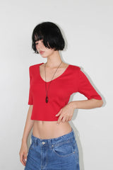 DEEP V HALF TEE