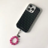 dot silver bumper case [black]