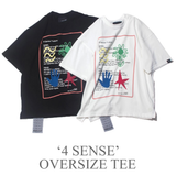 '4 SENSE' オーバーサイズTシャツ_WHITE