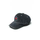 EMBROIDERY BALL CAP / BLACK DENIM