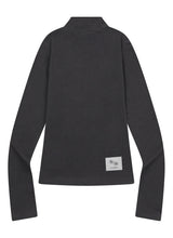 YUINA LIGHT SLIM FIT CROP HALF ZIP-UP (4COLOR)