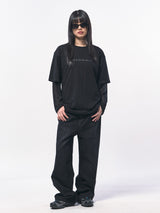 C Wear オーバーサイズTシャツ BLACK