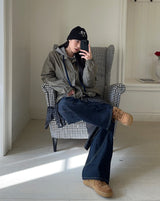 Caven Stripe Hooded Zip-Up