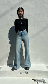 FLARED BOOTCUT DENIM PANTS code 23005