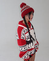 Drop knit roll-up beanie