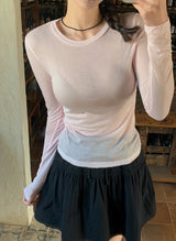 #SL Basic Layered Round T-shirt (2color)