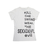 SEXXDEVIL Kill the trend printed T-shirt