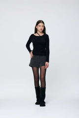  SILEN CORDUROY MICRO PANTS / CHARCOAL