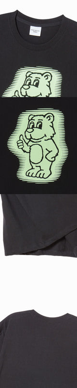 25FW AC BEAR NEON SHORT SLEEVE T-SHIRT BLACK
