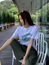 オターリネンストレートエラスティックウエストパンツ / 4 colors