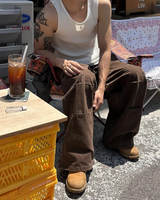 [Unisex] Dyeing tuck cargo pants(3color)