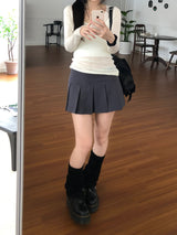Vera Pleats Mini Skirt (3 colors)