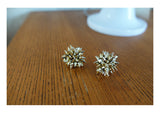 champagne sticker earrings