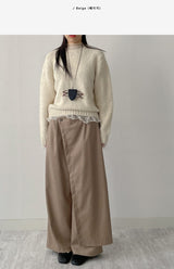Wrap Banding Wide Slacks