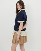 ロゴピケポロシャツ [NAVY]