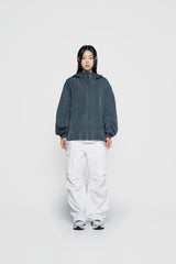24FW ボールドロゴプリンティングシェルジャケット チャコール