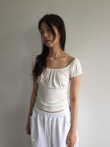 Renee Shirring T-shirt (3color)