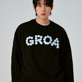 [UNISEX]GROA フラワーロゴ マンツーマン