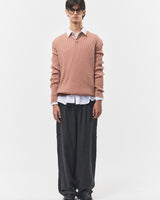 Bluesf merino wool henry neck knitwear - Peach