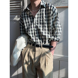 [Unisex] Chic check overfit shirts(3color)