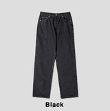 Carry Of Back Lettering Denim Pants