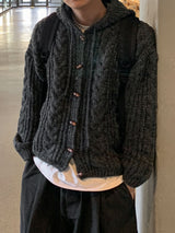  Level Tteokbokki Knit Hooded Cardigan