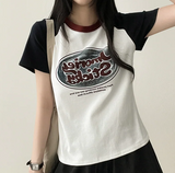 Rocklet color raglan short-sleeve t-shirt