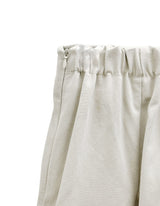 Cotton Gored Flare Midi Skirt