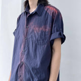 Mottled Wash Drop-Shoulder Shirt